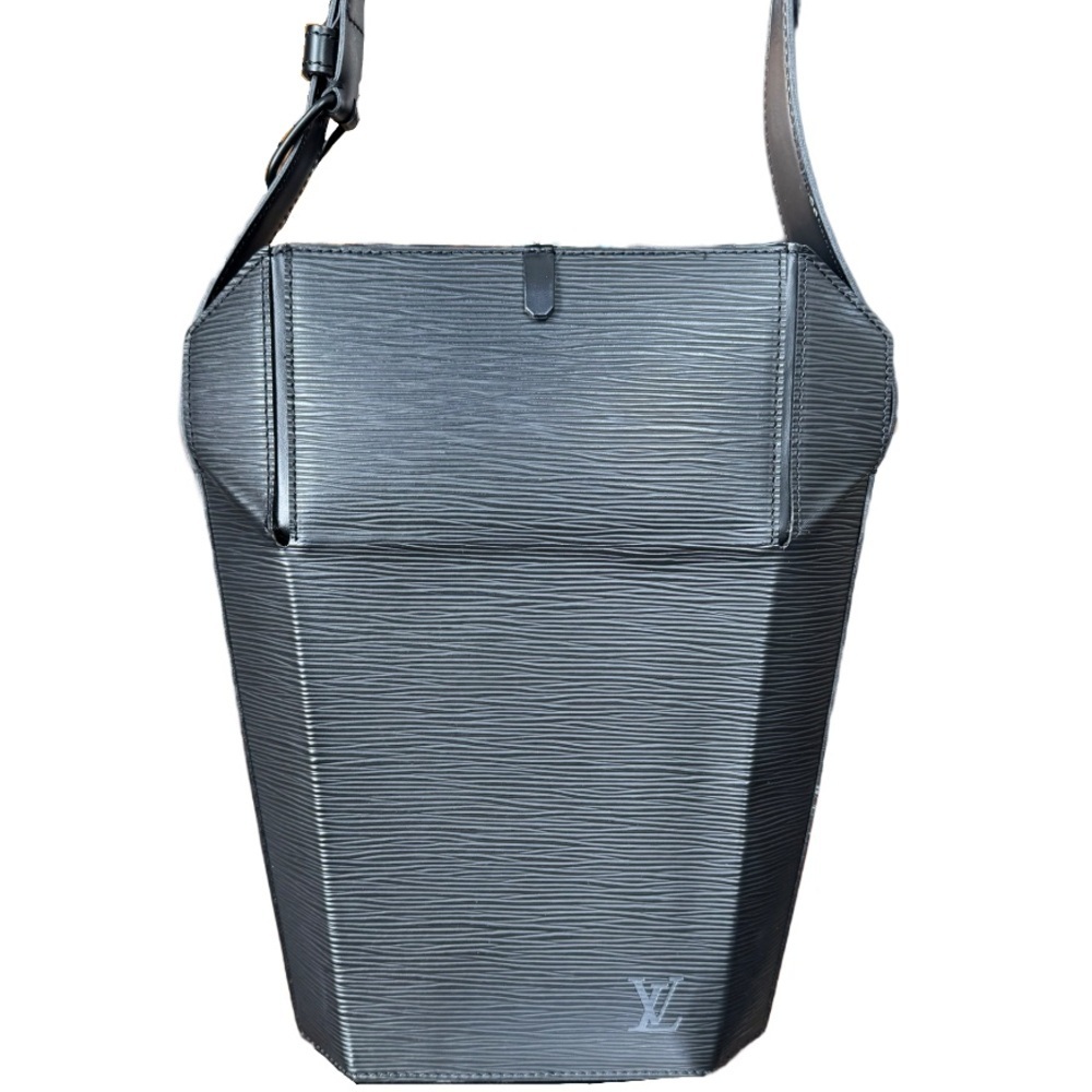 Louis Vuitton Noir Epi Leather Sac Seau Shoulder Bag - Picture 8 of 16